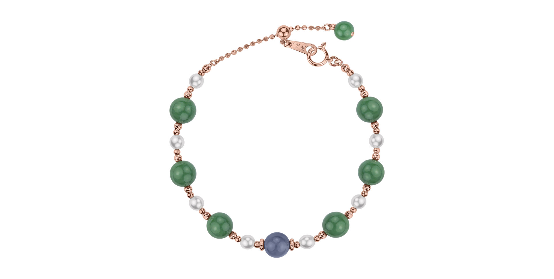 Náramek s jadeity a perlami Magic Lure