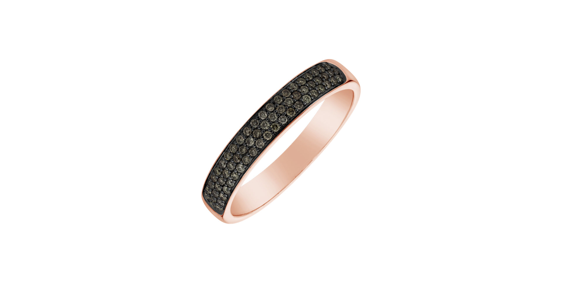 Prsten s hnědými diamanty Orient Passion
