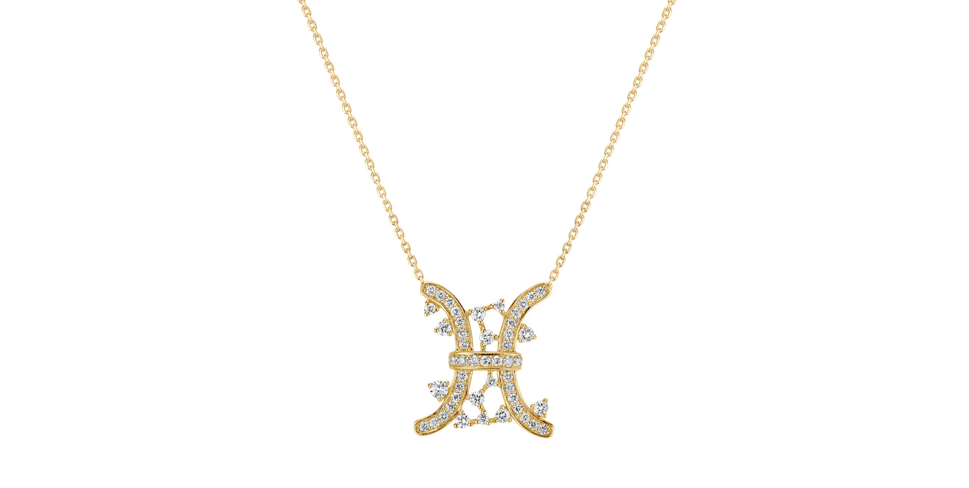 Náhrdelník s diamanty Goddess Helena