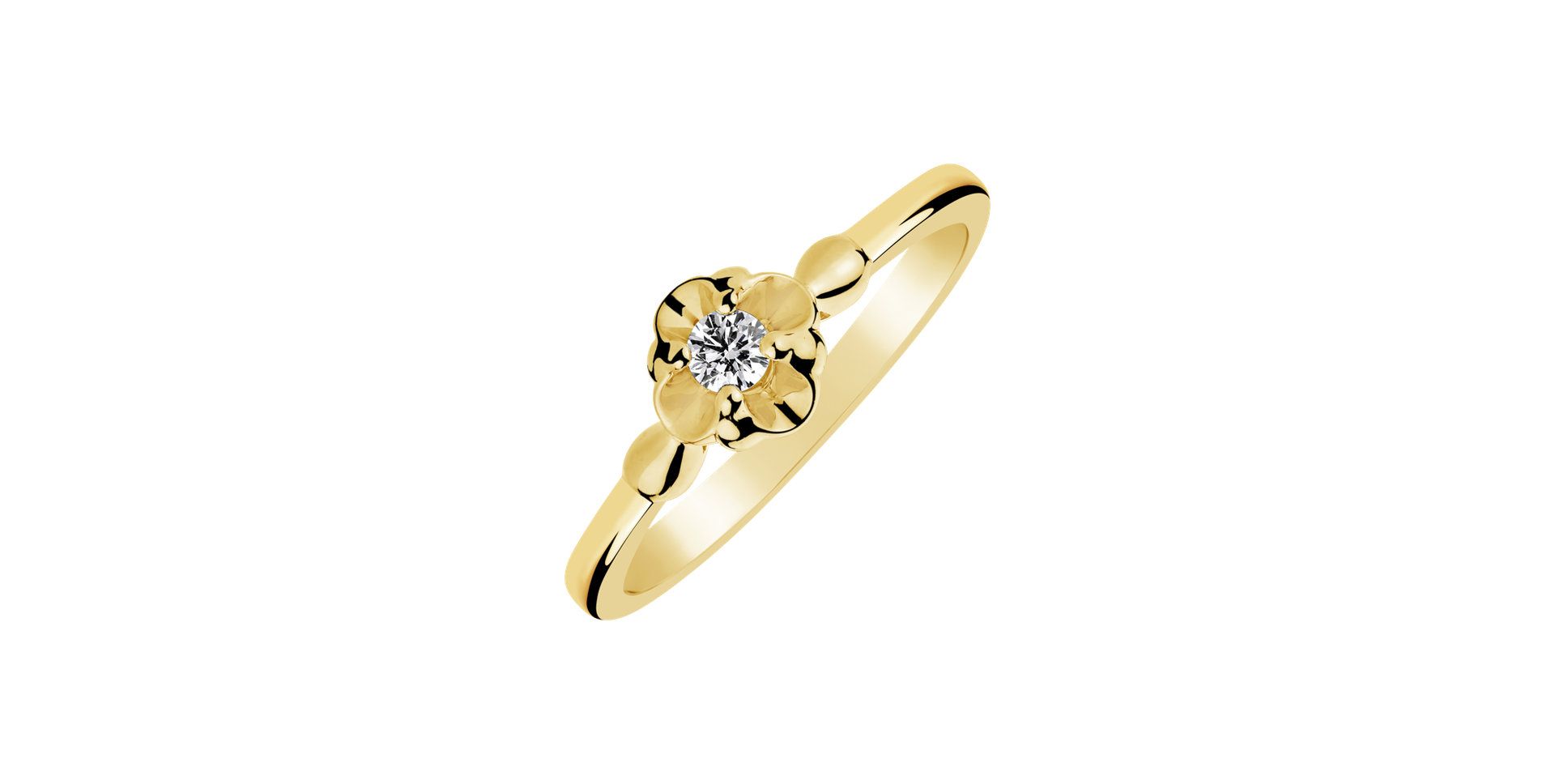 Prsten s diamantem Vesper Kiss