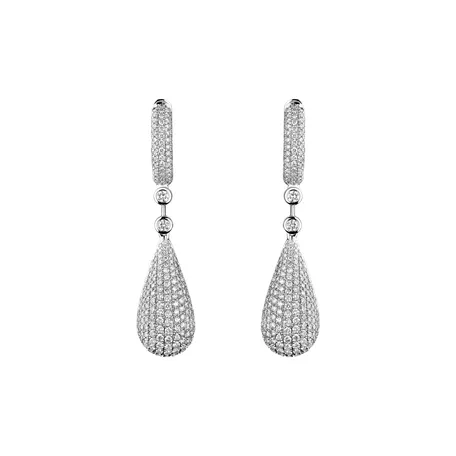 Náušnice s diamanty Festive Drops
