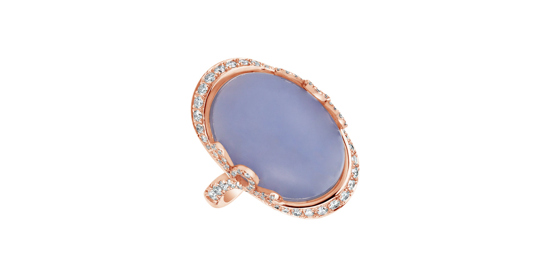 Prsten s chalcedonem a diamanty Glorious Gem