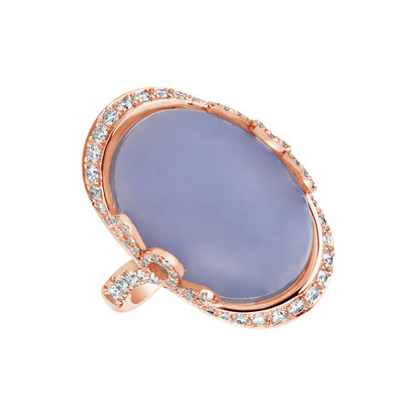 Prsten s chalcedonem a diamanty Glorious Gem