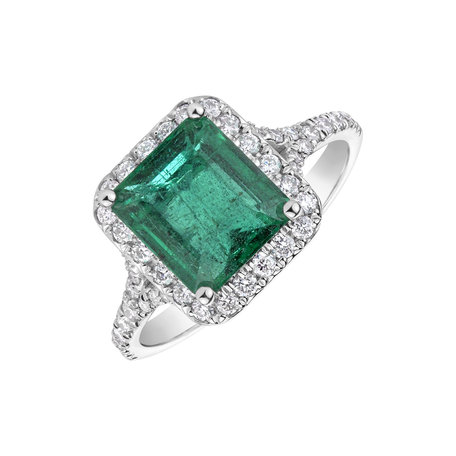 Prsten se smaragdem a diamanty Fantasy Gem