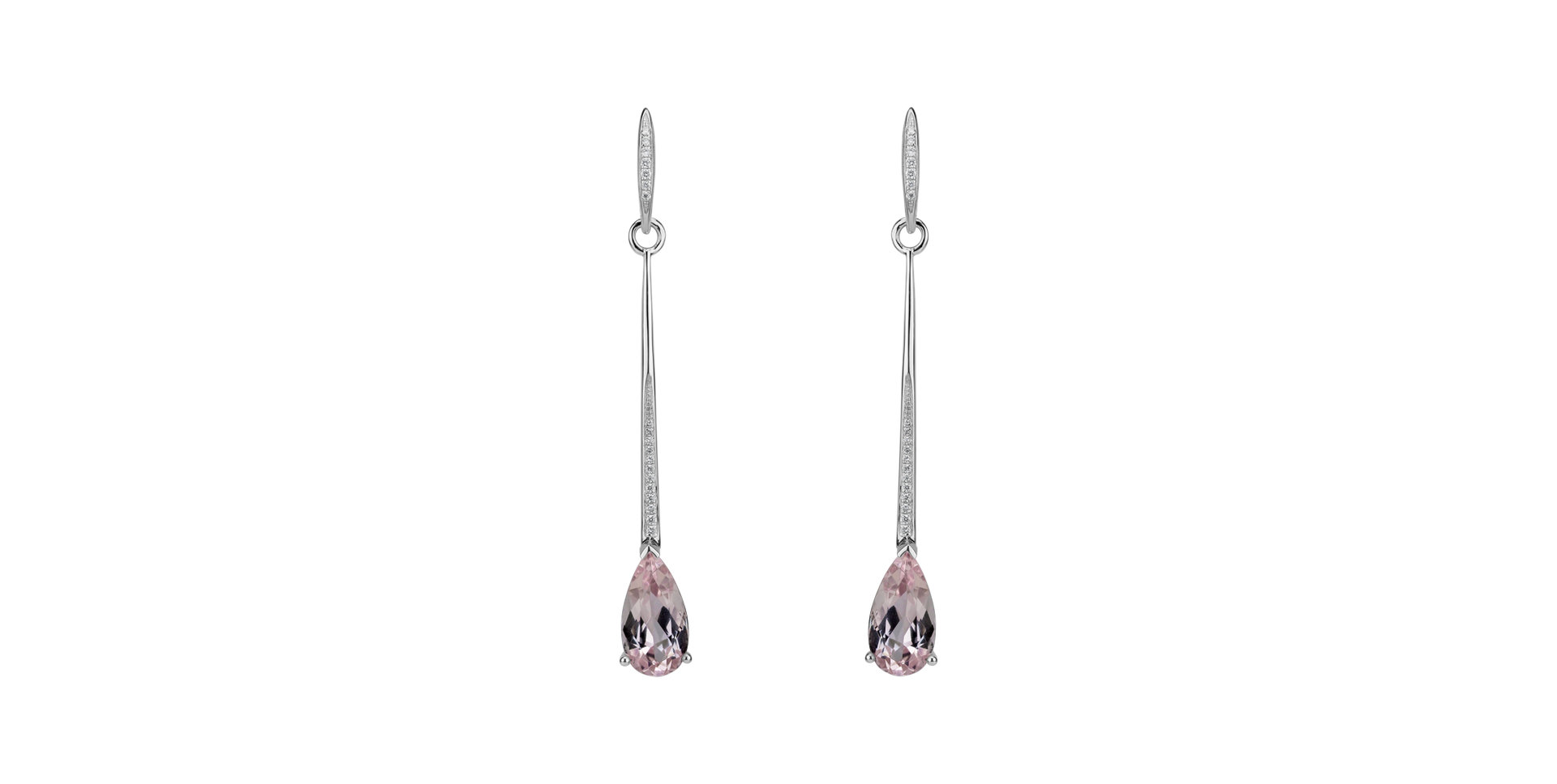 Náušnice s morganitem a diamanty Infinite Marvel