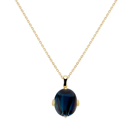 Přívěs s topazem a diamanty Drop Blossom