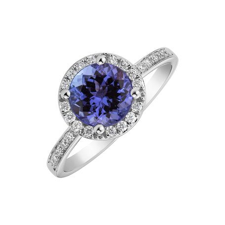 Prsten s tanzanitem a diamanty Sin Signature