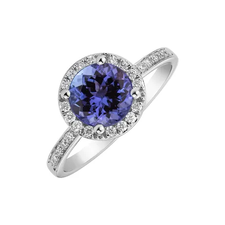 Prsten s tanzanitem a diamanty Sin Signature