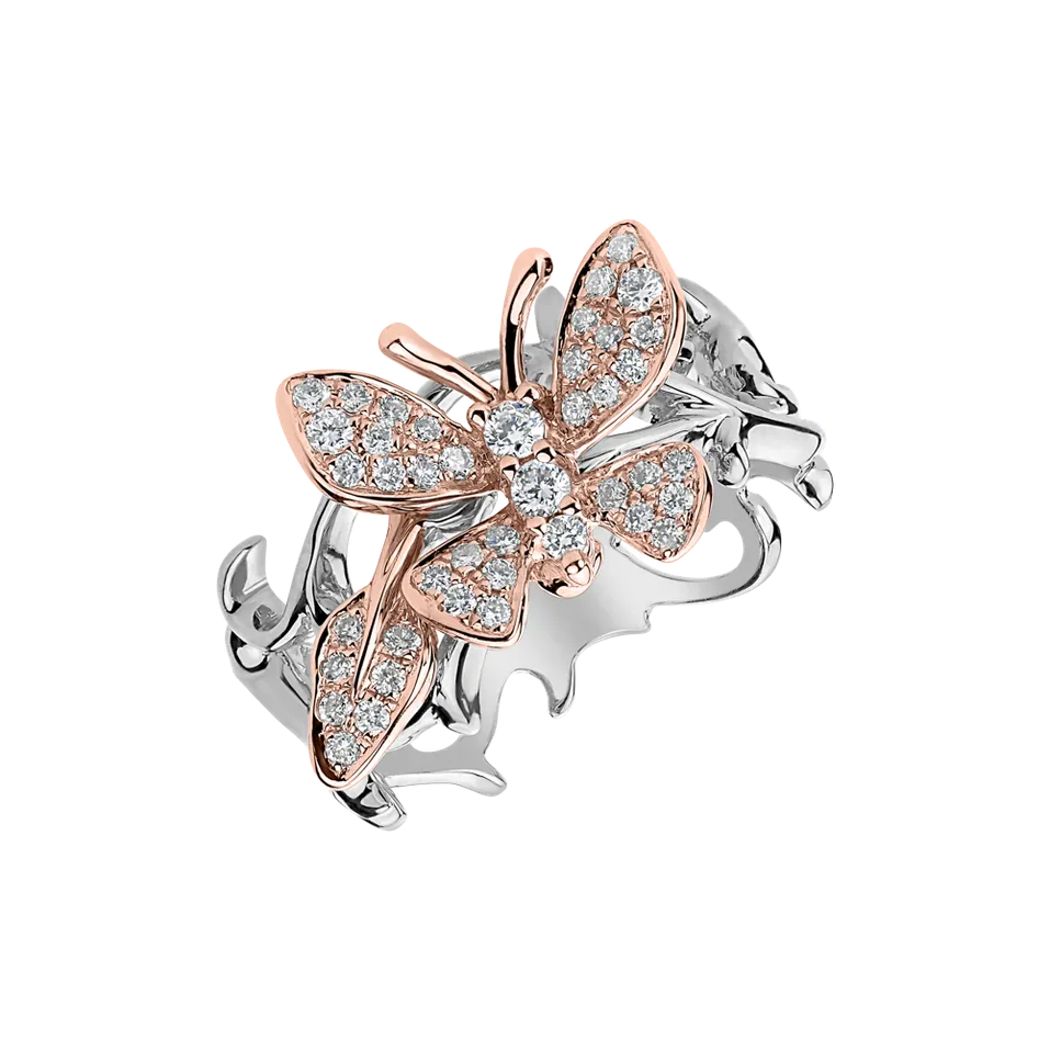Prsten s diamanty Lush Butterfly