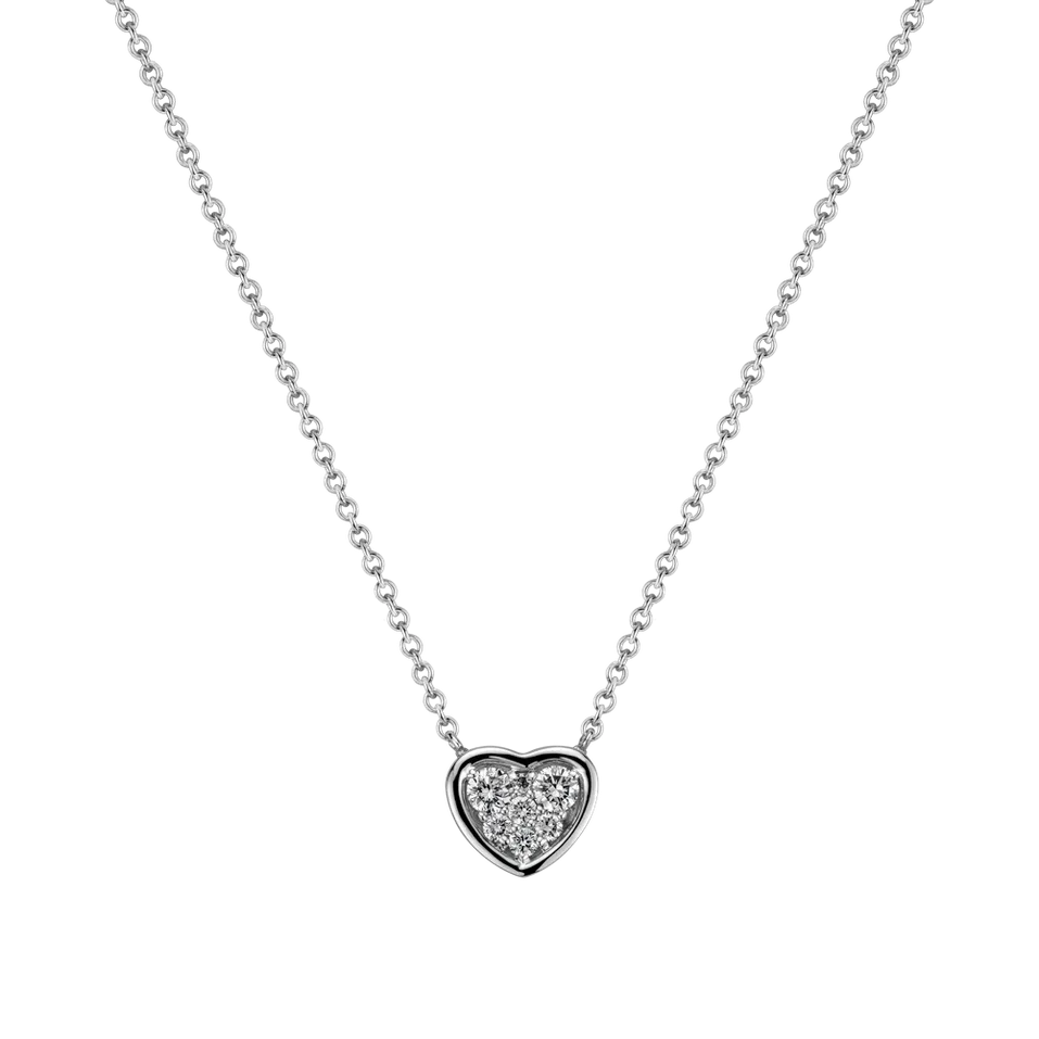 Náhrdelník s diamanty Moon Love