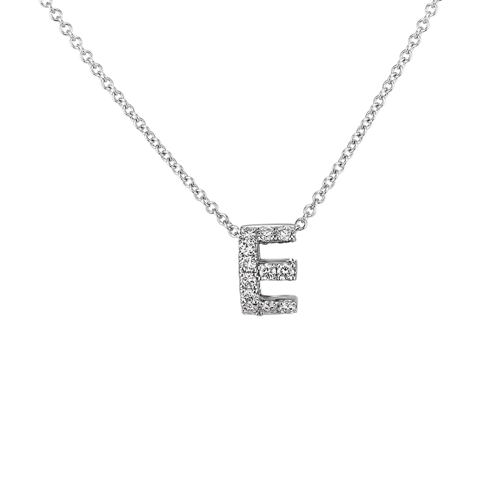 Náhrdelník s diamanty Diamond Letter