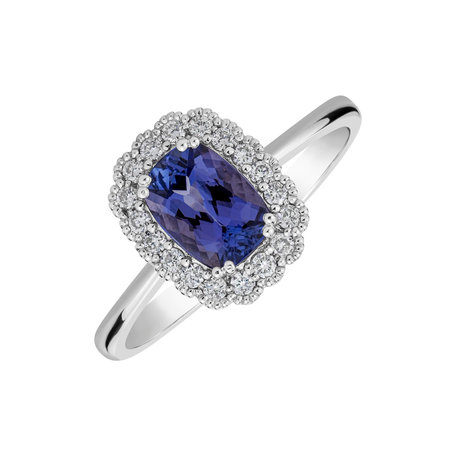 Prsten s tanzanitem a diamanty Princess Desire