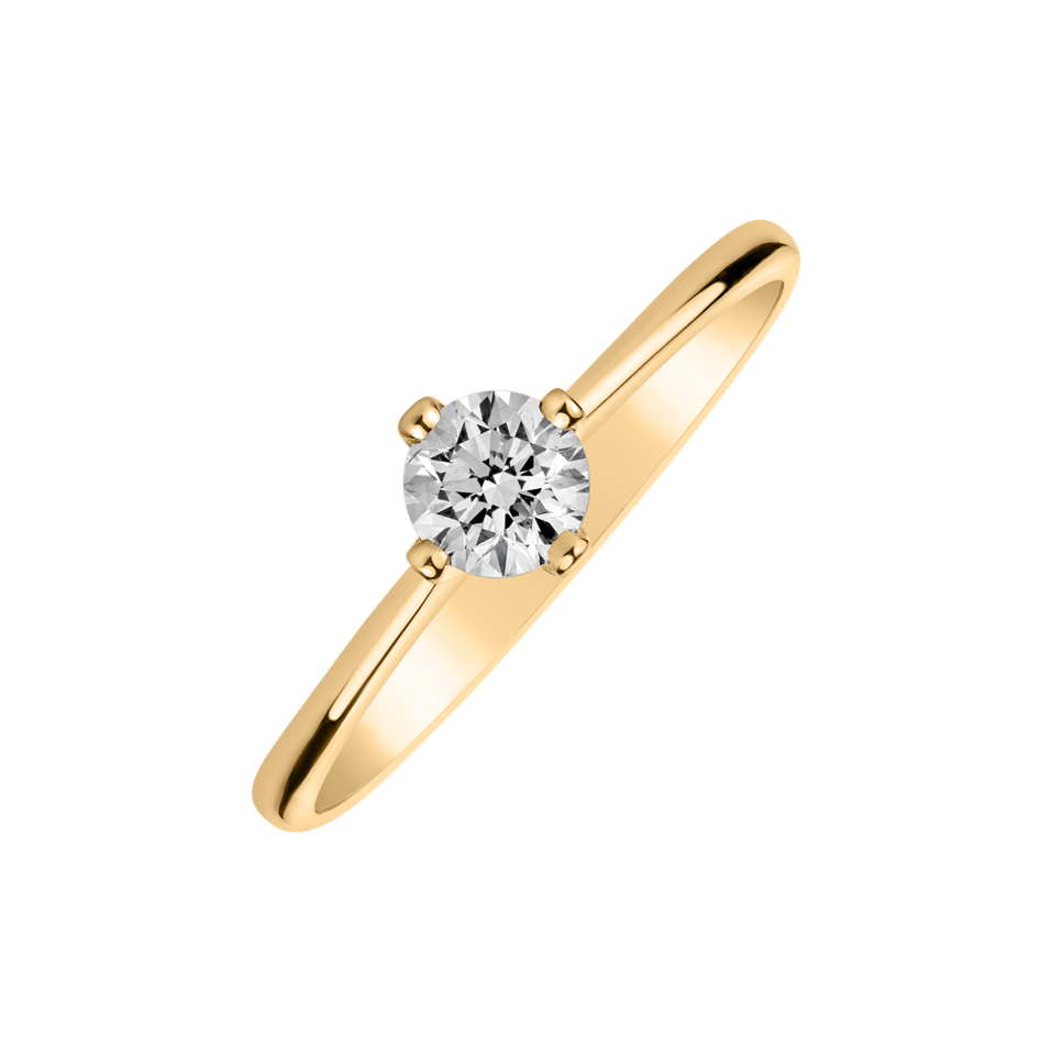 Prsten s diamantem Love Goddess