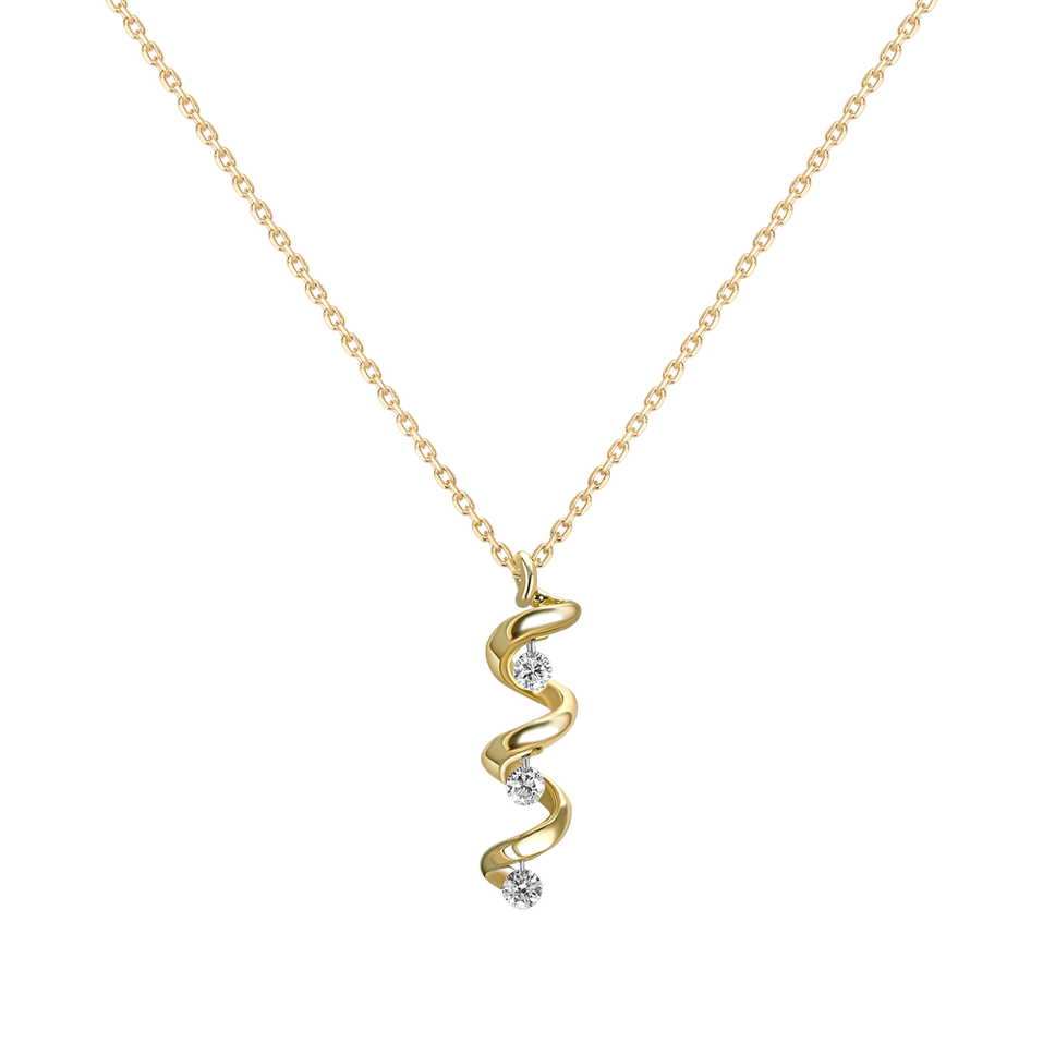Náhrdelník s diamanty Dazzling Helix