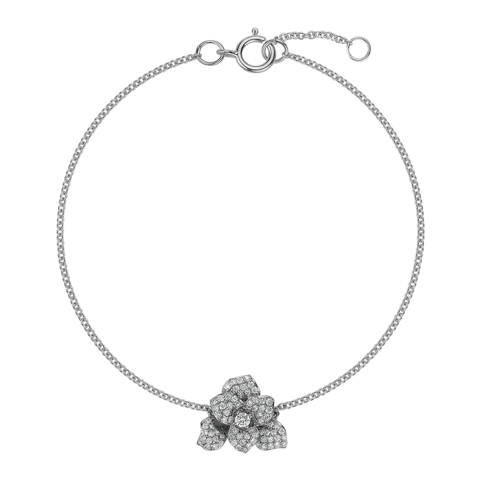 Náramek s diamanty Flower Empress