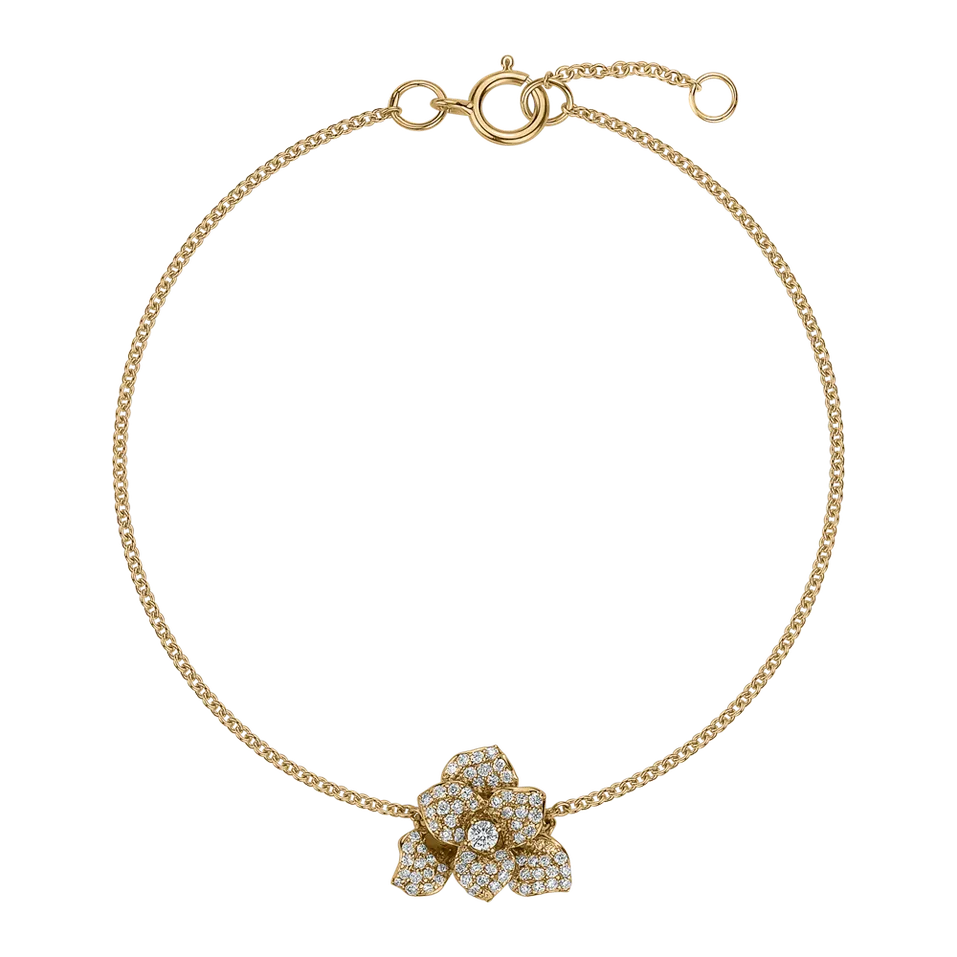 Náramek s diamanty Flower Empress