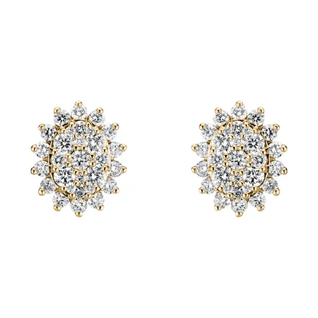 Náušnice s diamanty Midnight Star