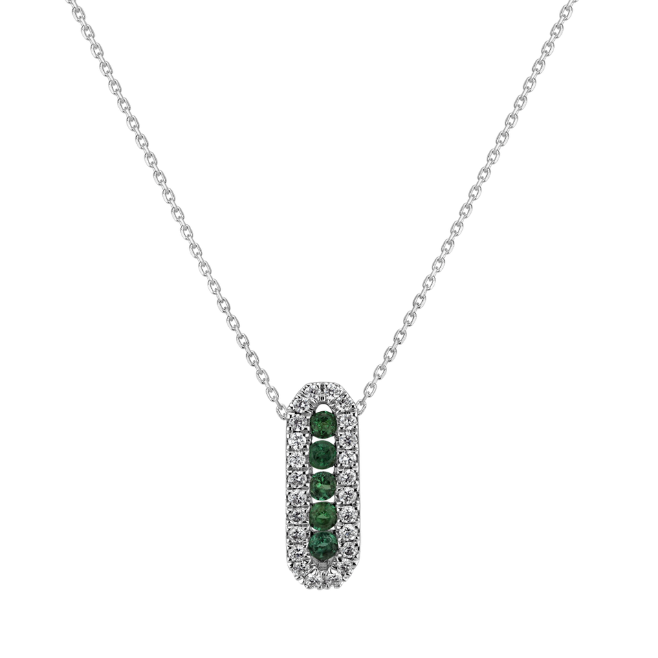 Přívěs s diamanty a smaragdy Aristocratic Vision