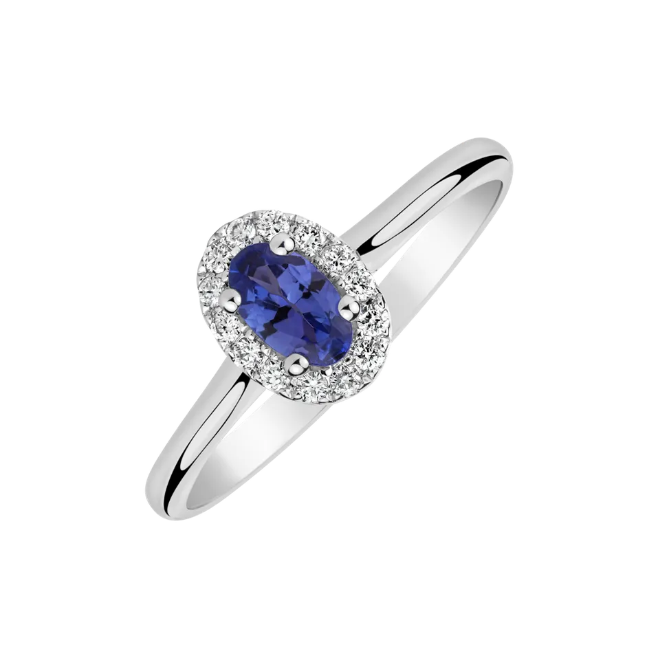Prsten s tanzanitem a diamanty Princess Innocence