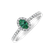 Prsten se smaragdem a diamanty Princess Desperation2