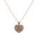 Přívěs s hnědými diamanty Heart Brilliance2