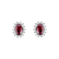 Náušnice s rubínem a diamanty Princess Sparkle2