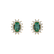 Náušnice se smaragdem a diamanty Princess Sparkle2