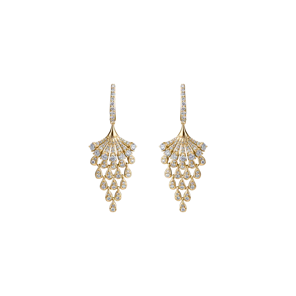 Náušnice s diamanty Royal Mesh