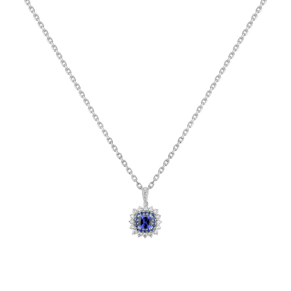 Přívěs s tanzanity a diamanty Radiant Shine