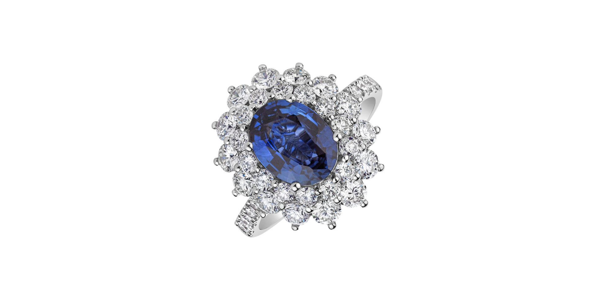 Prsten s safírem a diamanty Princess Hope