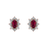 Náušnice s rubínem a diamanty Mary Magdalene2