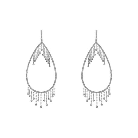 Náušnice s diamanty Rain of tears