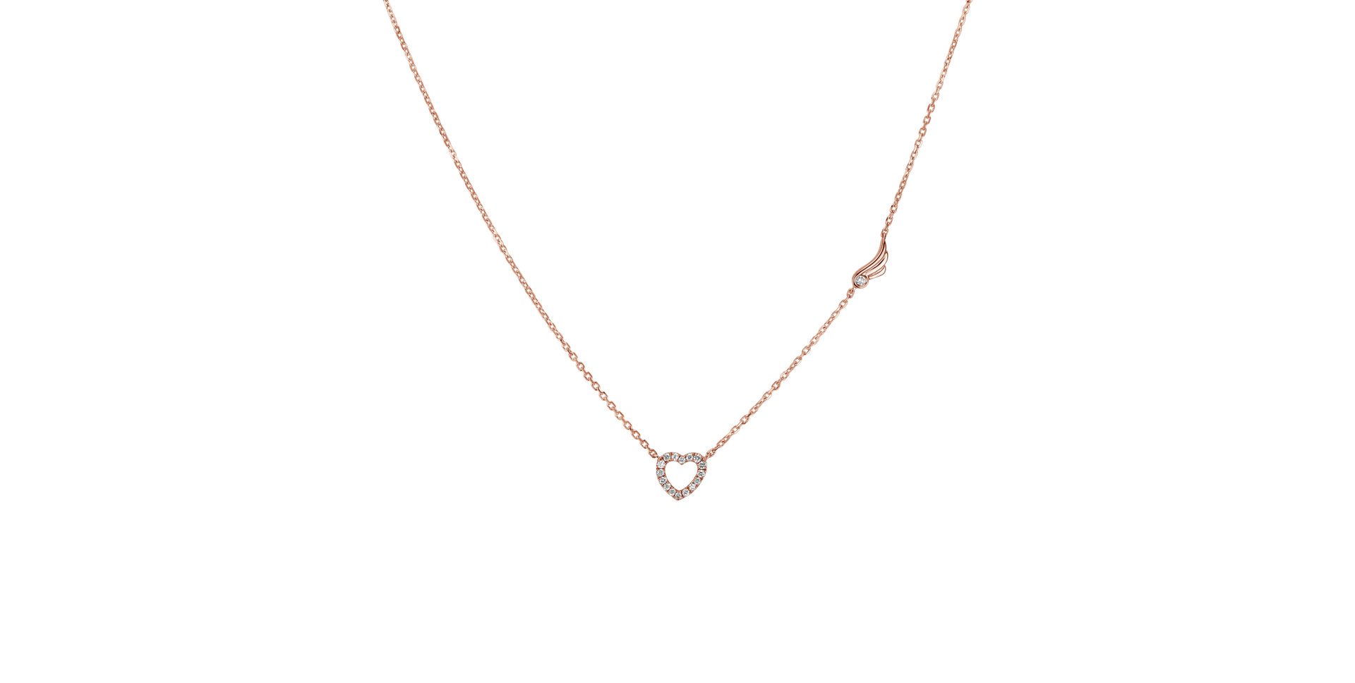 Náhrdelník s diamanty Romeos Heart