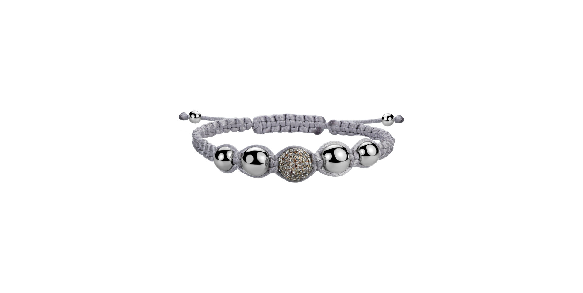 Náramek s hnědými diamanty Leonardo