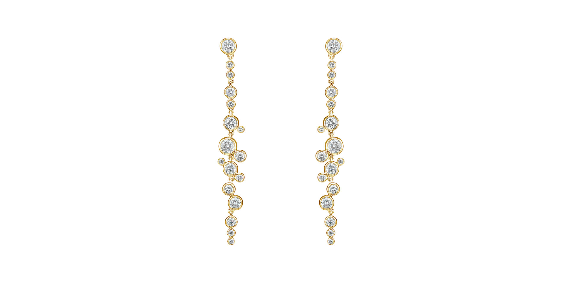 Náušnice s diamanty Heaven Waterfall