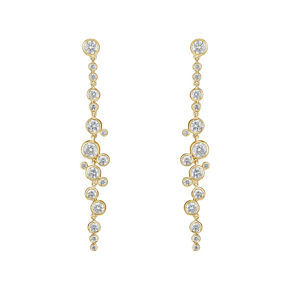 Náušnice s diamanty Heaven Waterfall