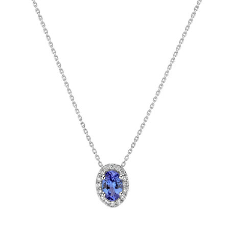 Náhrdelník s tanzanitem a diamanty Heaven Aura