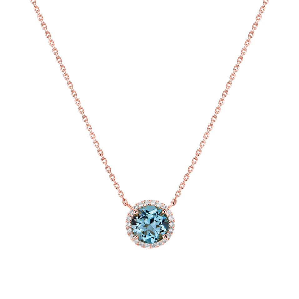 Náhrdelník s topazem a diamanty Royal Galaxy