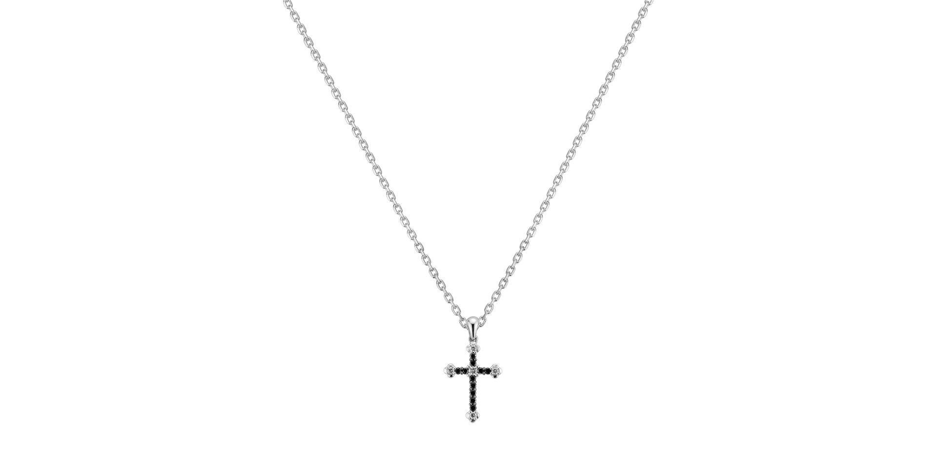 Přívěs s černými diamanty Dark Cross
