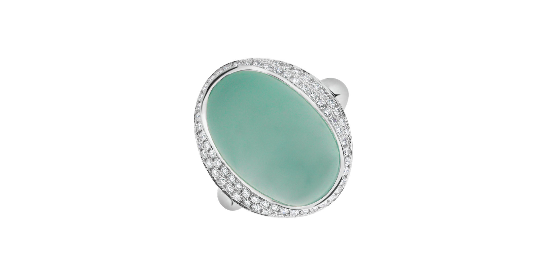 Prsten s chalcedonem a diamanty Blossom Gem