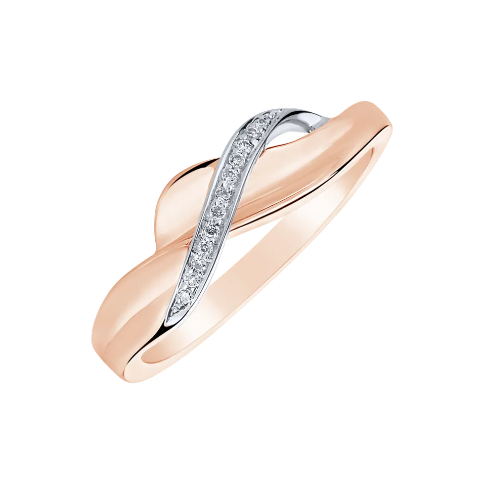 Prsten s diamanty Seductive Waves