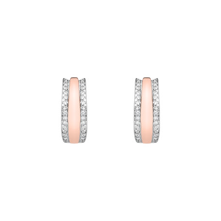 Náušnice s diamanty Eternity Sparkle