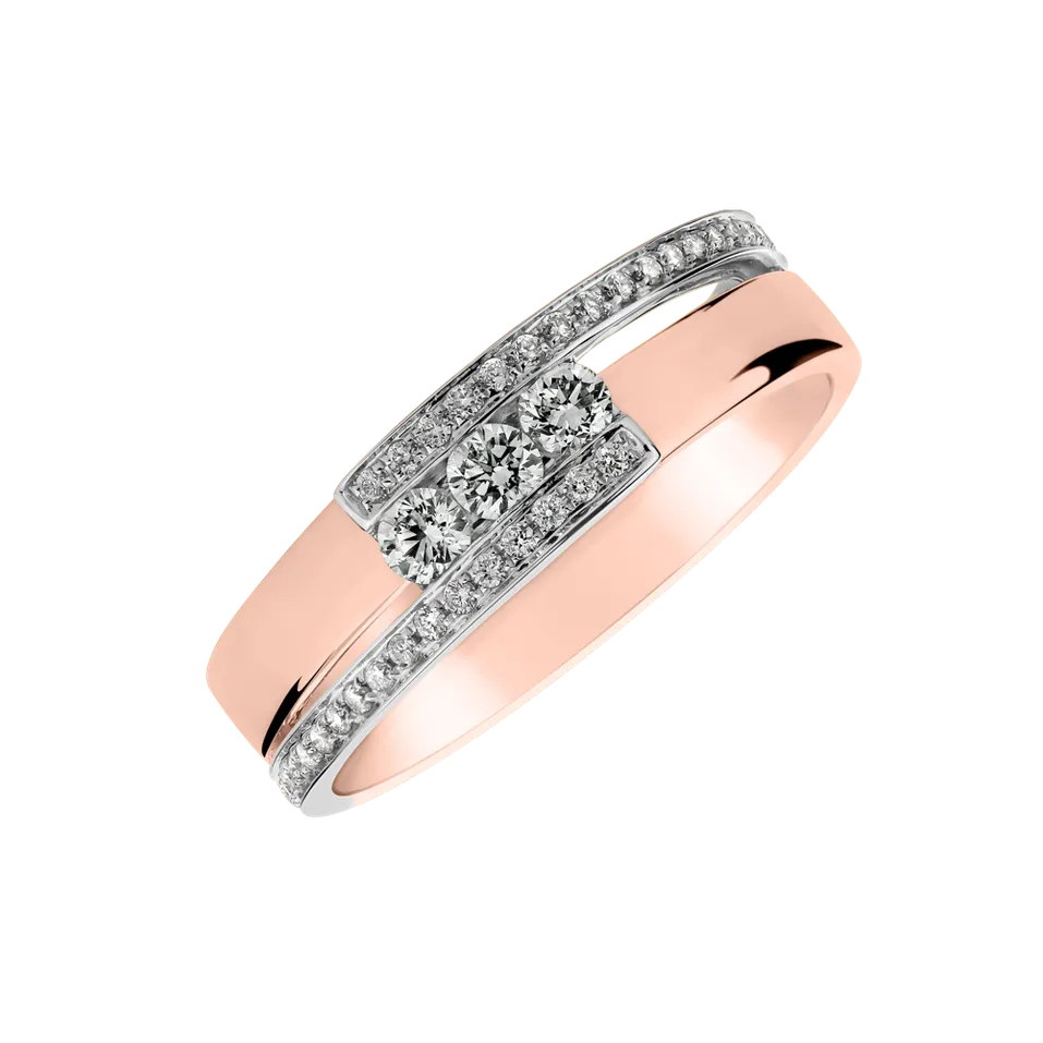 Prsten s diamanty Diamond Message