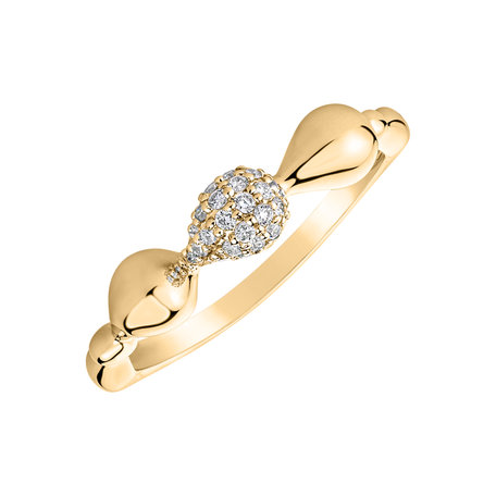 Prsten s diamanty Frozen Tear