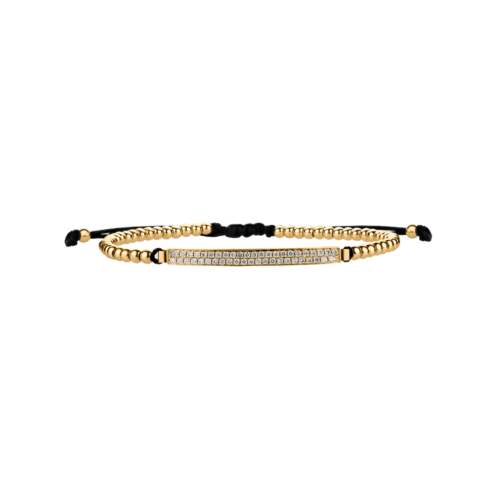 Náramek s diamanty Shamballa