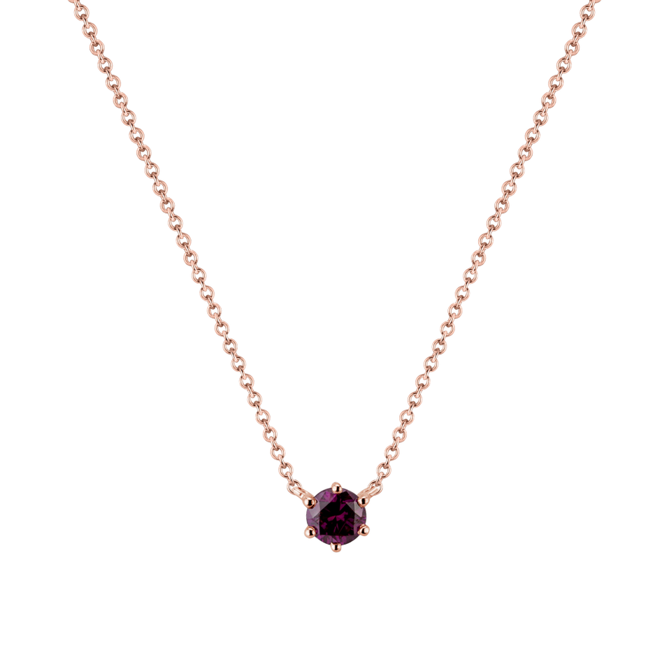 Náhrdelník s růžovými diamantem Essential Drop