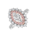 Prsten s bílými a růžovými diamanty Princess2