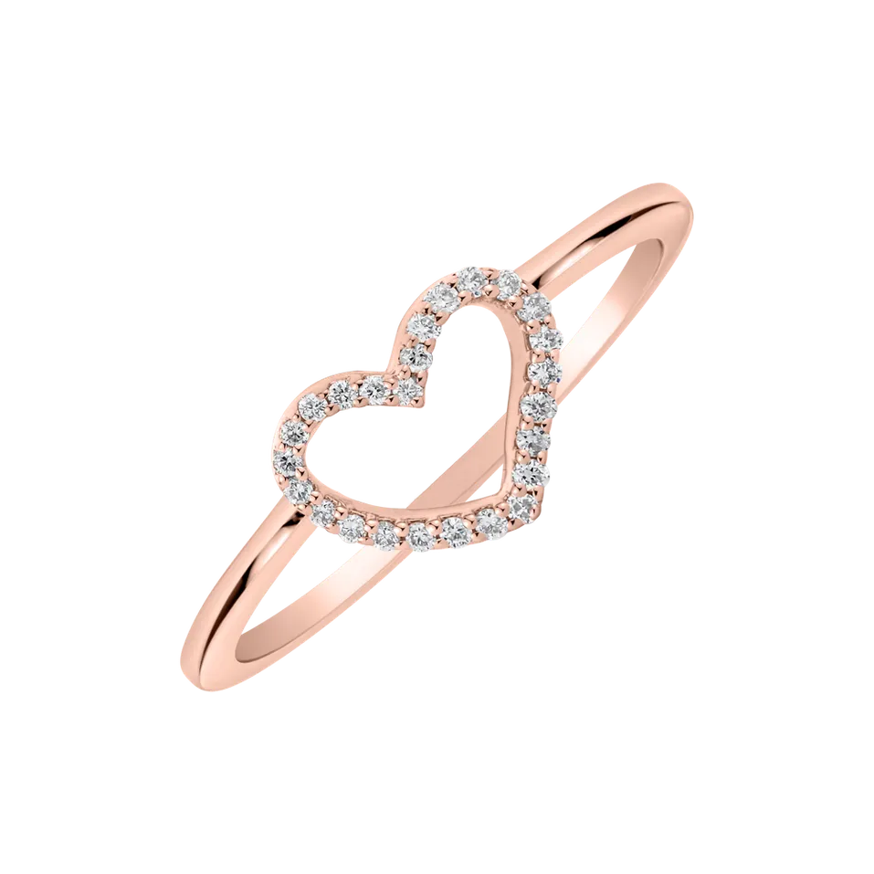 Prsten s diamanty Heart of Infatuation