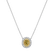 Náhrdelník s bílými a žlutými diamanty Sunshine Goddess2