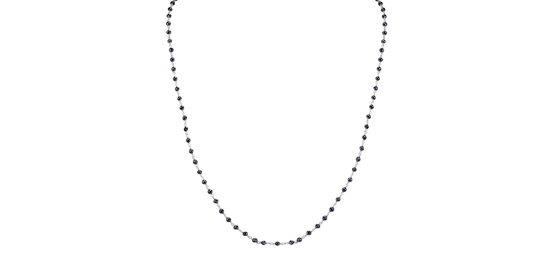 Náhrdelník s černými diamanty Dark Melody